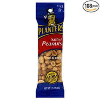 image of Planters Salted Peanuts 1.75 ounce
