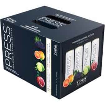 image of Press Hard Seltzer #1, 12 Pack Variety Cans