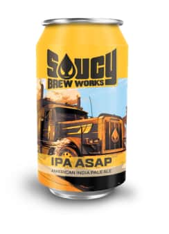 image of Saucy Brew Works IPA ASAP, 6 Pack Cans