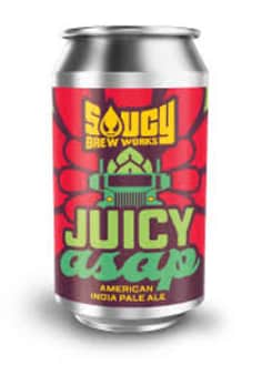 image of Saucy Brew Works Love You Bye Juicy ASAP, 4 Pack Cans 