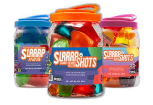 image of Slrrrp Alcohol Infused Jello Shots, 20 pack of 50 ml