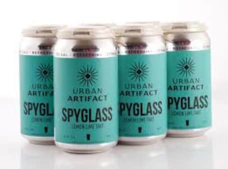 image of Uriban Artifact Spyglass Lemon Lime Tart, 6 pack cans