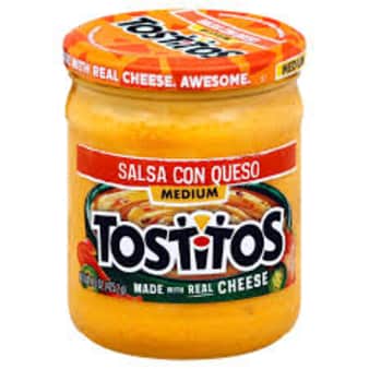 image of Tostitos Salsa Con Queso Medium 15 oz