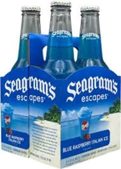 image of Seagram Italian Blue Ice, 4 pack bottles