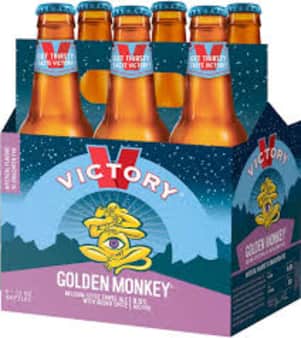 image of Victory Brewing Golden Monkey, 6 pack bottles