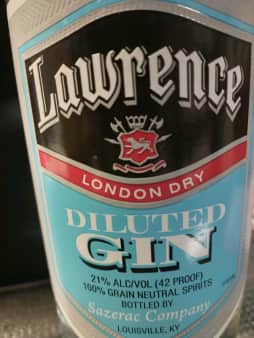 image of Lawrence Diluted Gin,  750 ml