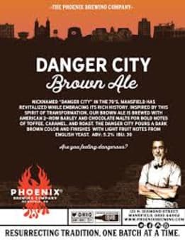 image of The Phoenix Brewing Co Danger City Brown Ale 