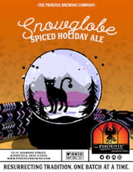 image of The Phoenix Brewing Co Snow Globe Spiced Holiday Blonde Ale 