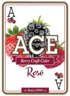 image of Ace Cider Rose Berry, 6 pack bottles 