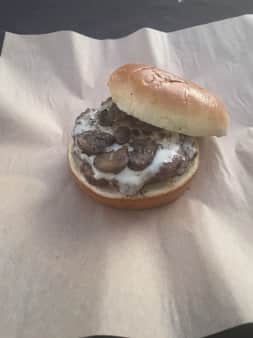 image of Mushroom Swiss Burger