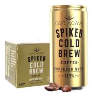 image of Cafe Agave Spiked Cold Brew Coffee Espresso, 4 pack cans