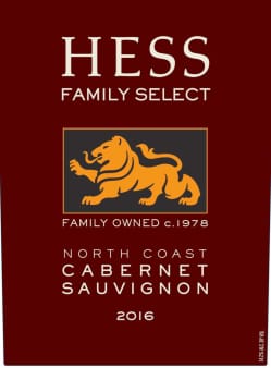 image of Glass- Hess Cabernet Sauvignon