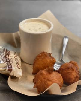 image of Chowdah & 3 Clam Cakes