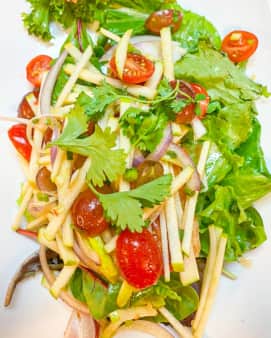 Fried Rainbow Trout w/ Green Apple Salad