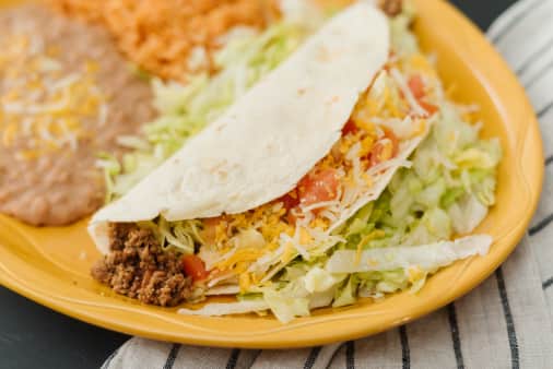 image of Large Soft Shelled Taco