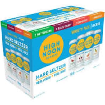image of High Noon Hard Seltzer, 8 pack variety cans