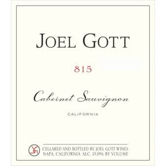 Gls - Joel Gott 815 Cabernet
