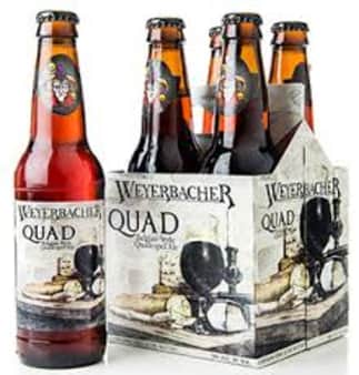image of Weyerbacher Quad, Belgian Style Quadruple Ale, 4 pack bottles 