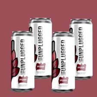 image of Unplugged Brewing Co ReMx Hard Seltzer Appleberry, 4 pack cans