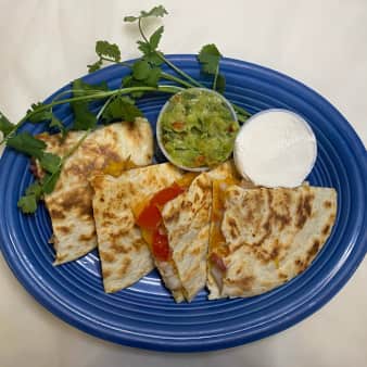 image of Shrimp, Bacon, Tomato Quesadilla