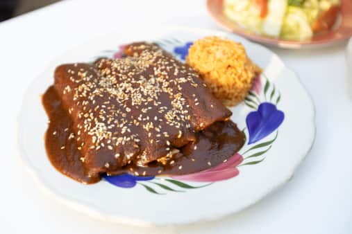 image of Vegan Mole Enchiladas