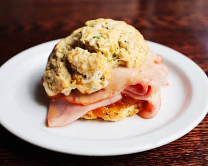 image of Ham & Swiss Sconewich