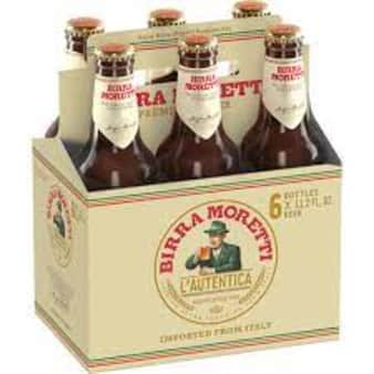 image of Moretti, 6 pack bottles