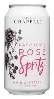 image of Ste Chapelle Raspberry Rose Wine Spritz, 4 pack cans