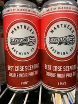 image of Masthead Brewing Co. Best Case Scenario Double IPA, 4 pack Cans  