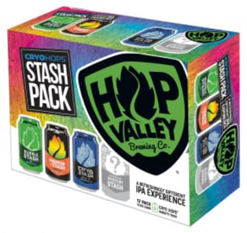 image of Hop Valley Brewing CryoHop Stash Pack, 12 pack cans