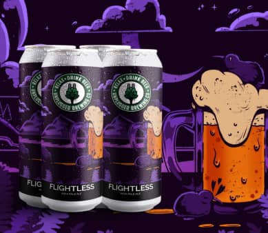 image of Unplugged Brewing Co Flightless IPA, 4 pack cans 