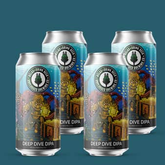 image of Unplugged Brewing Co Deep Dive DIPA, 4 pack cans  