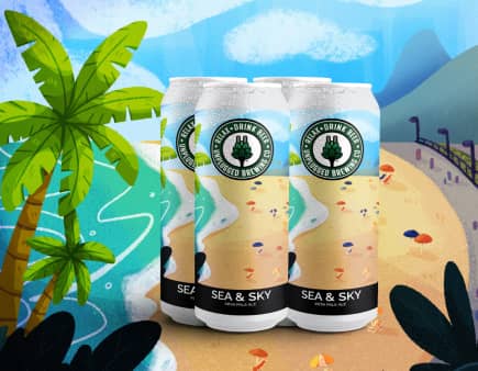 image of Unplugged Brewing Co Sea & Sky, 4 pack cans  