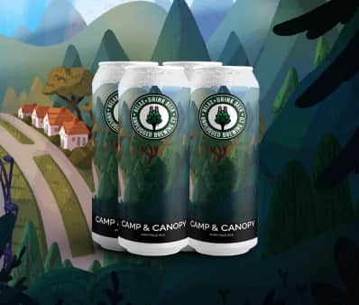 image of Unplugged Brewing Co Camp & Canopy, 4 pack cans   