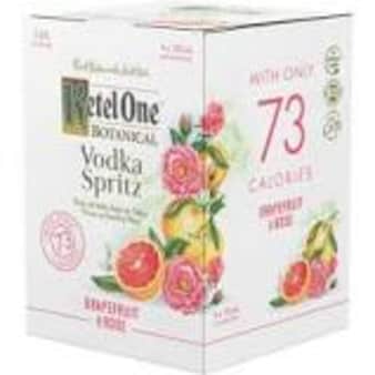 image of Ketel One Botanical Vodka Spritzer Grapefruit and Rose, 4 pack cans