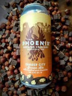 image of The Phoenix Brewing Co Danger City Brown Ale Chocolate Hazelnut, 4 pack cans