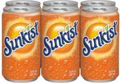 image of Sunkist Orange, 6 pack cans