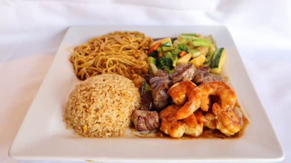image of Fillet Mignon and Shrimp Hibachi Combo