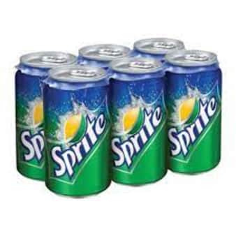 image of Sprite, 6 pack cans 