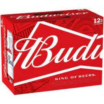 image of Budweiser, 12 pack cans