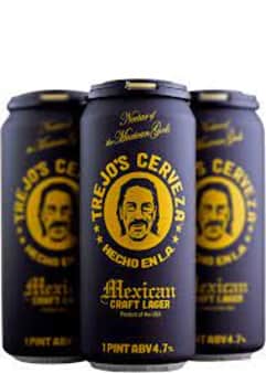image of Trejo's Cervesa Mexican Lager, 4 pack cans