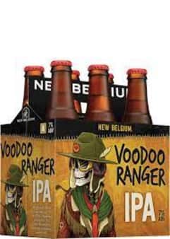 image of New Belgium VooDoo Ranger Imperial IPA, 6 pack bottles