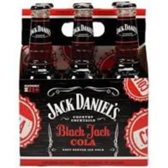 image of Jack Daniel's Black Jack Cola, 6 pack bottles