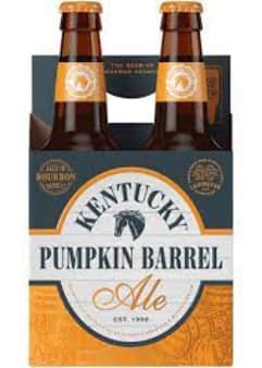 image of Kentucky Bourbon Pumpkin Barrel Ale, 4 pack bottles 