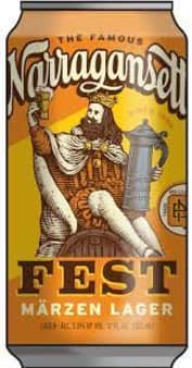 image of Narragansett Fest Marzen Lager, 6 Pack cans 