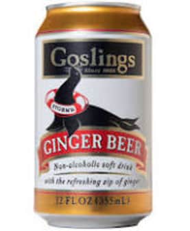 image of Goslings Ginger Beer, 6 pack cans