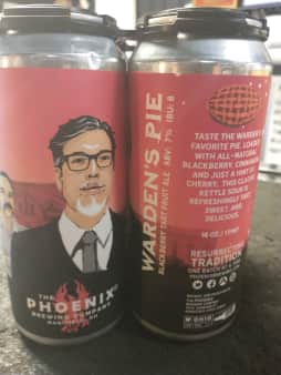 image of The Phoenix Brewing Co Warden's Pie Blackberry Sour Ale, 4 pack cans 