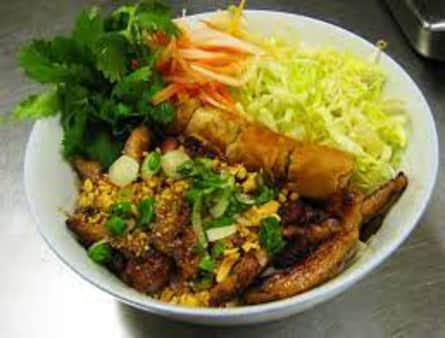 image of Grilled Chicken Vermicelli w/ Egg Rolls