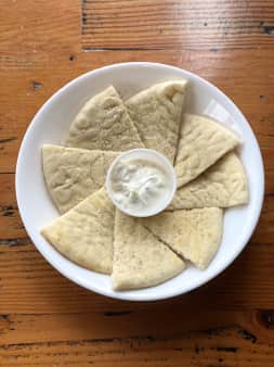 image of Pita Bread with Tzatziki Sauce