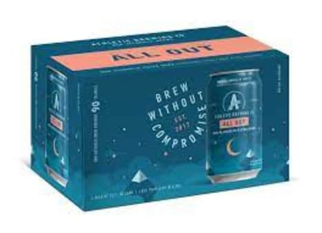 image of Athletic Brewing Co All Out Stout, 6 pack cans 